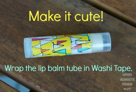lip balm washi tape