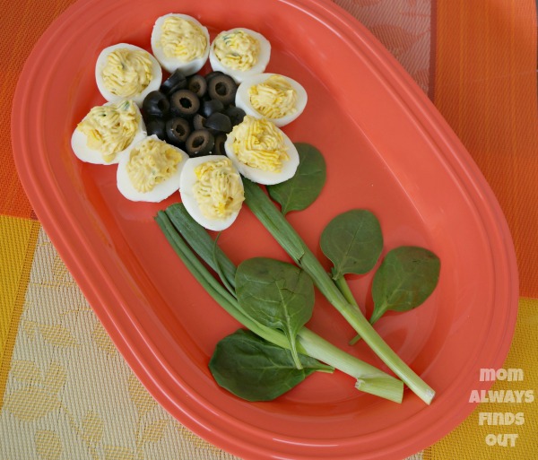 deviled eggs flower recipe