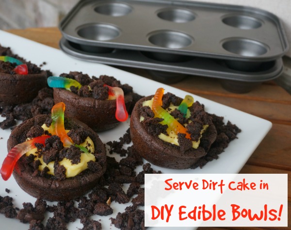 dirt cake edible bowls