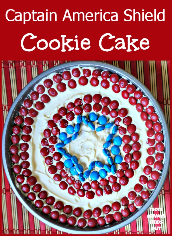 captain america shield giant cookie cake