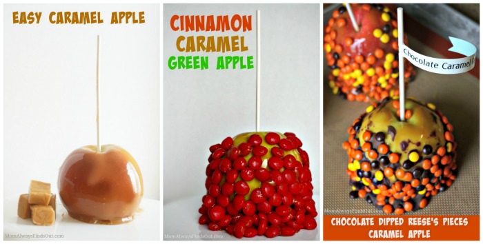 caramel apple collage