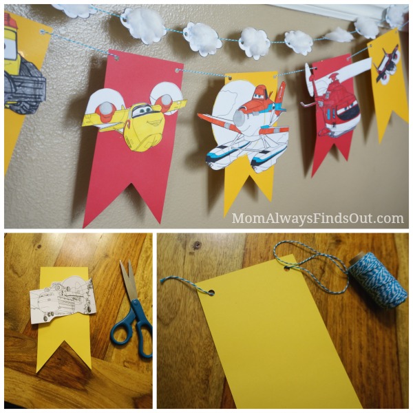 how to make planes garland