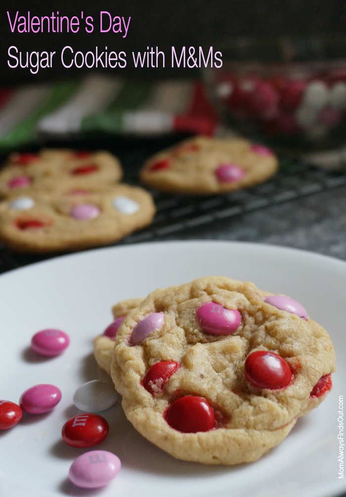 Easy Sugar Cookies with M&Ms