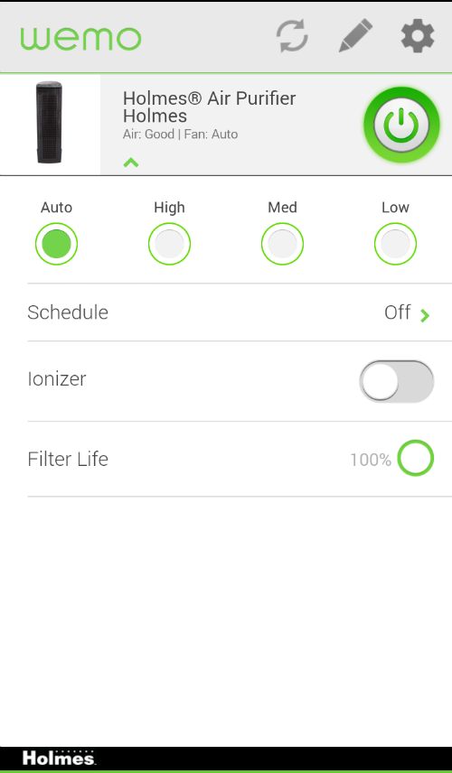 wemo app air purifier