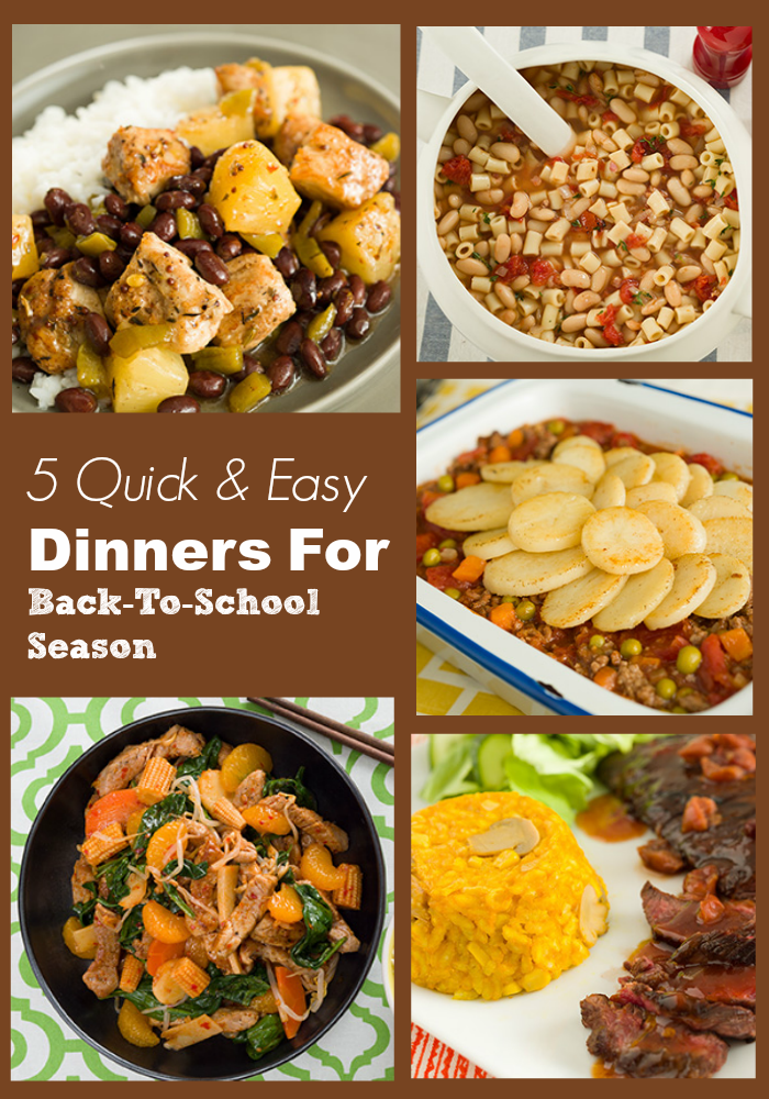 quick and easy dinners cans
