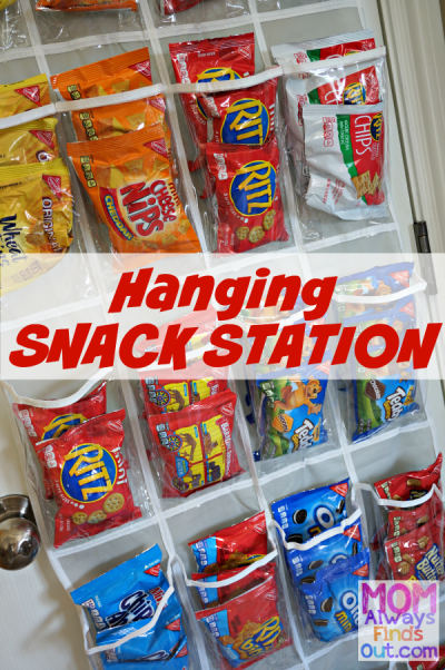 DIY Hanging Snack Station - Easy Pantry Organization Idea!