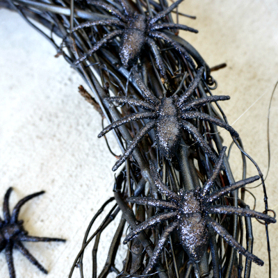 Spider Wreath - Glue spiders to wreath