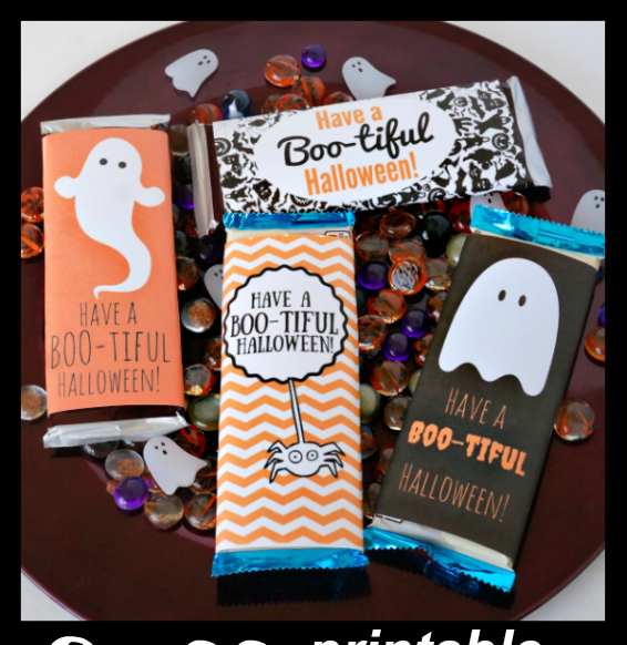 Have a Boo-Tiful Halloween Printable Candy Bar Wrappers