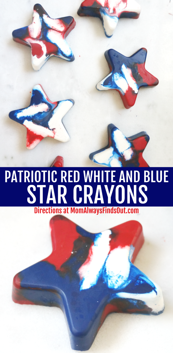 Patriotic Star Crayons Craft