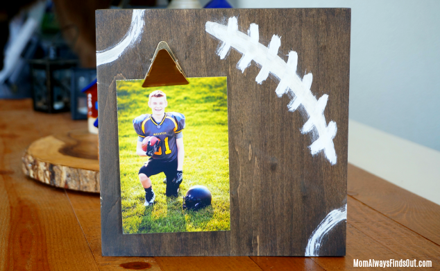 DIY Picture Stand - Football Photo Display with Clip
