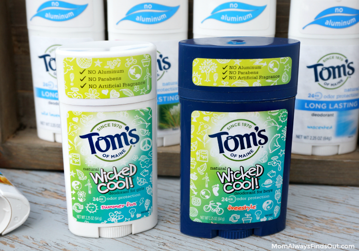 Tom's of Maine Natural Deodorant For Tweens - Wicked Cool For Boys and Girls #GoodnessCircle #WhyISwitched