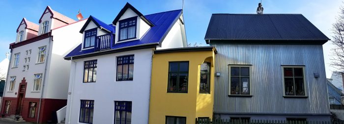 Walk Reykjavik Iceland Neighborhoods Colorful Homes