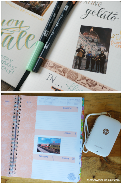Gift Ideas For Journal Lovers and Planner Addicts - HP Sprocket 2-in-1 Photo Printer