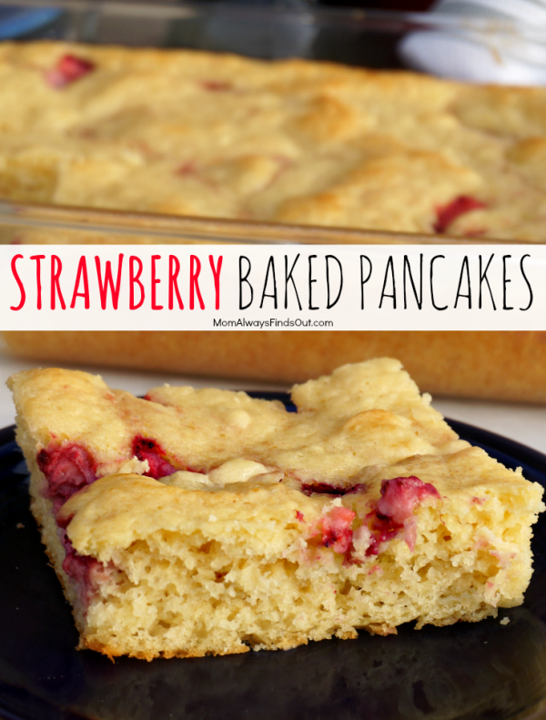 Strawberry Baked Pancakes Recipe @momfindsout
