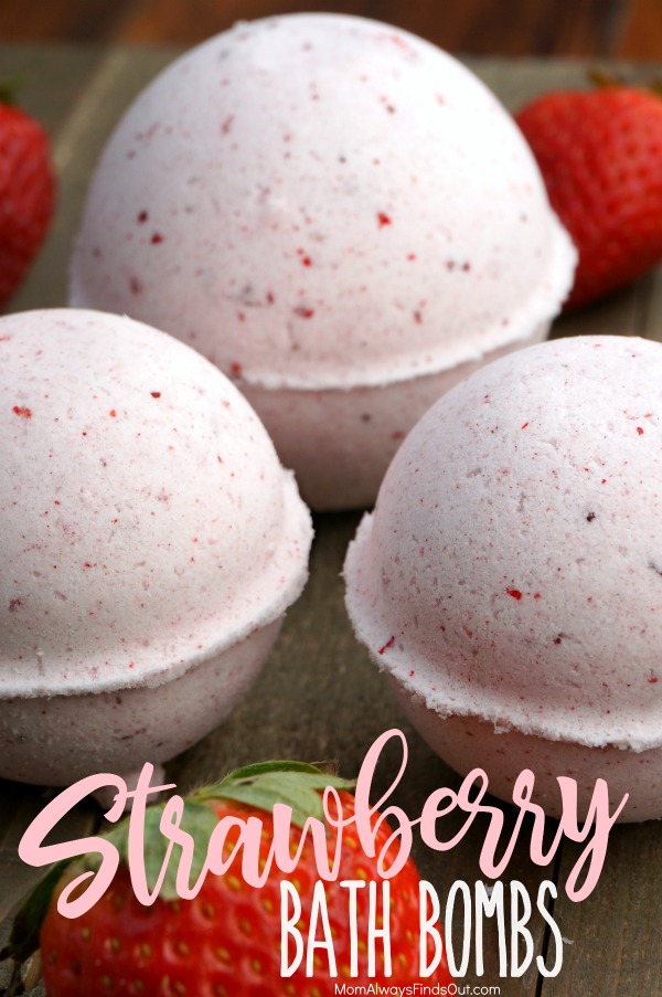 Strawberry Bath Bombs Recipe - How To Make Bath Bombs - Directions @momfindsout