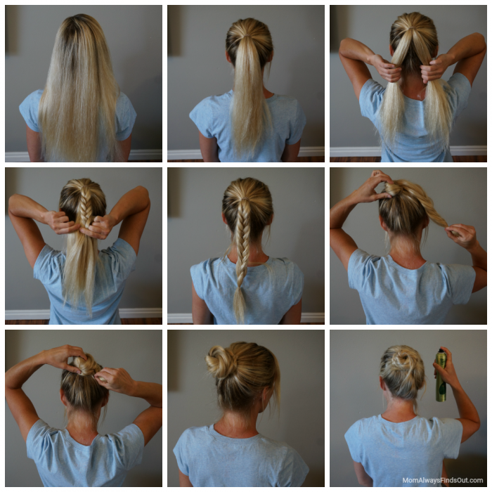 Fishtail Braid Bun Tutorial