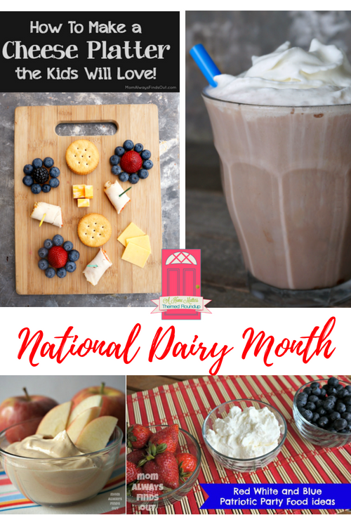 It's National Dairy Month and we've got goodness galore for everything dairy -- eggs, milk, cheese, yogurt. Plus, link up at Home Matters with recipes, DIY, crafts, decor. #Dairy #HomeMattersParty