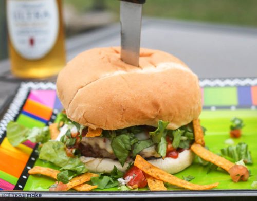Fiesta Burgers Recipe Barbecue, grilling, or smoking -- what's your favorite way to bbq? Tasty ideas! Plus, link up at Home Matters w/ recipes, DIY. #BBQ #HomeMattersParty
