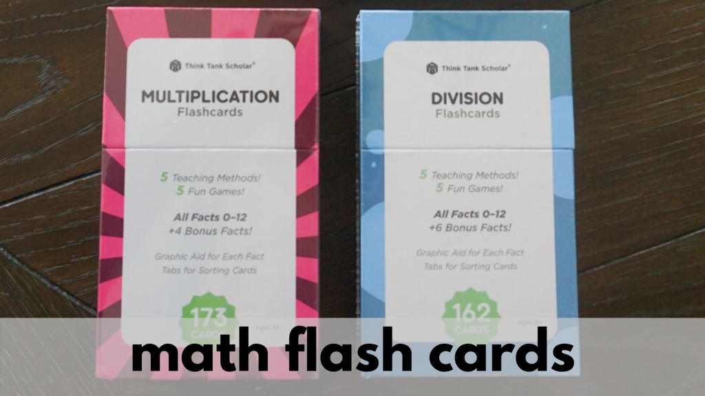 Multiplication and Division Flash Cards For Kids by Think Tank Scholar