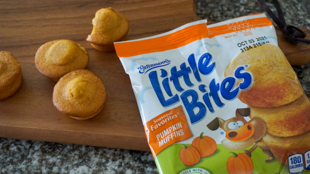 Little Bites Pumpkin Muffins are a yummy snack idea for kids! #LoveLittleBites #LittleBitesPumpkin