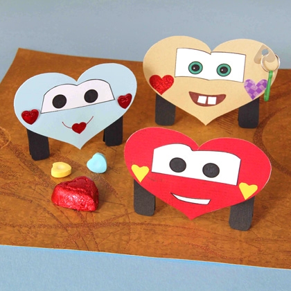 How to Make Disney CARS Valentines Day Cards