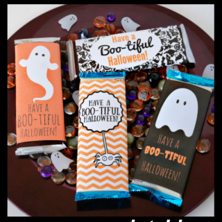 Free Printable Halloween Candy Bar Wrappers - Hershey's Chocolate Bars #SpeakBeautiful