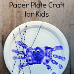 Handprint Spider Paper Plate Craft for Kids