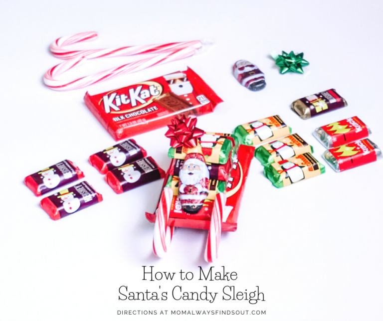 How To Make a Candy Cane Sleigh DIY Directions