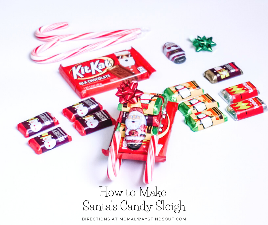 Santa Sleigh Candy Craft Directions @momfindsout