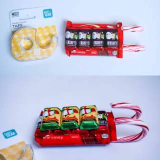 How To Make a Candy Cane Sleigh DIY Directions